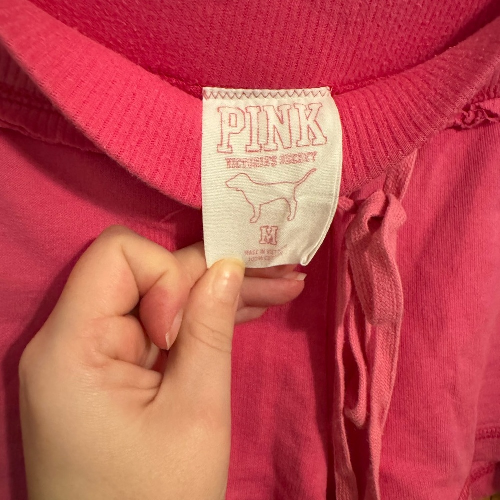 Y2K PINK Victoria's Secret Ruffled Pink Athletic Shorts - Picture 3 of 4